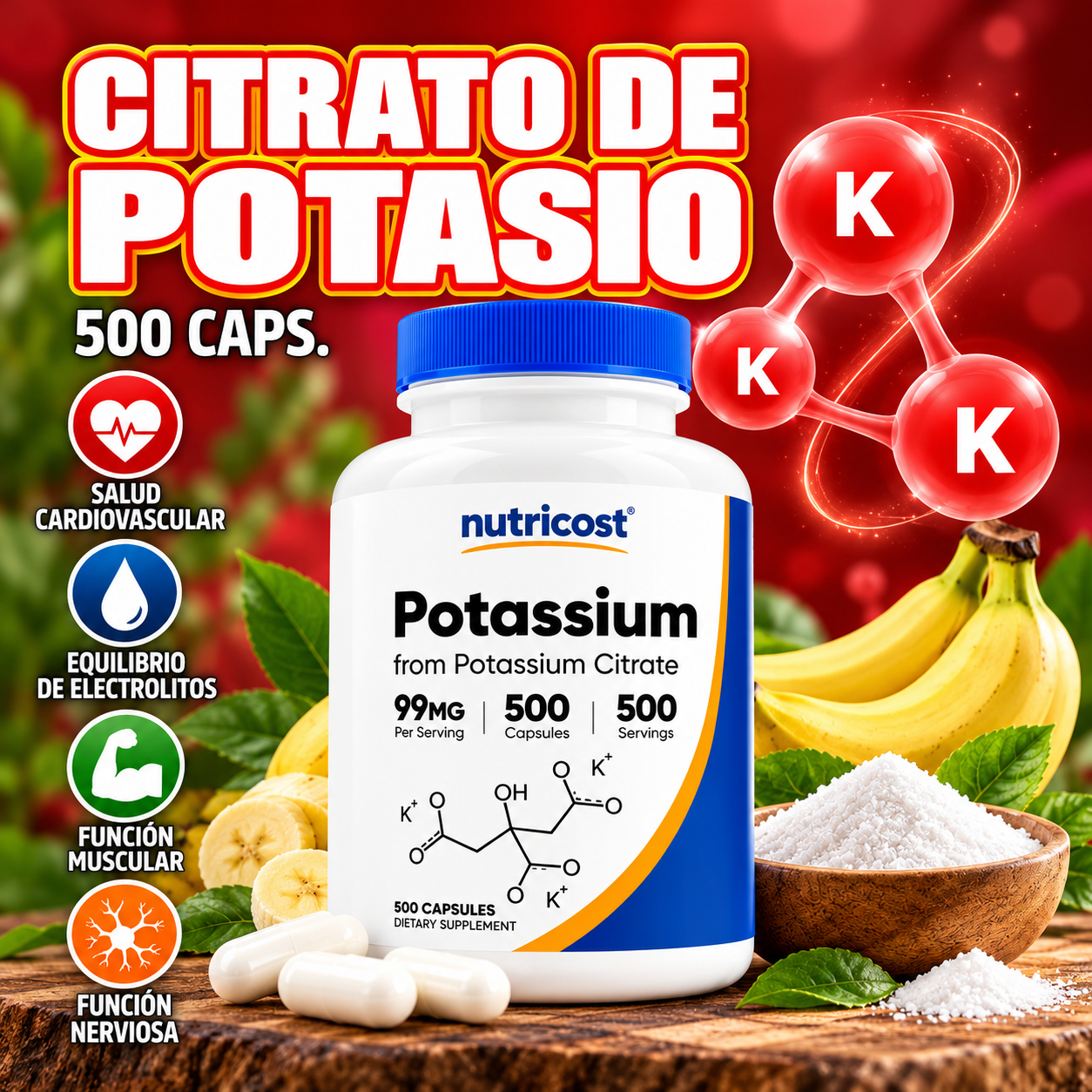 Citrato de Potasio Cápsulas