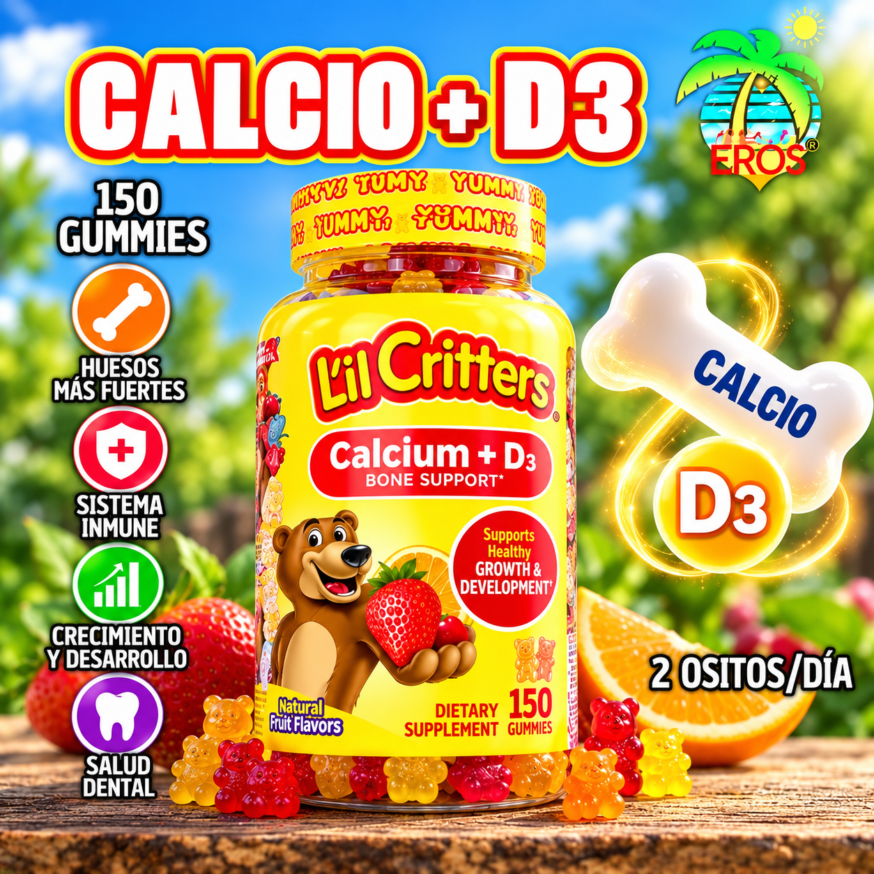 Gomitas de Calcio + D3
