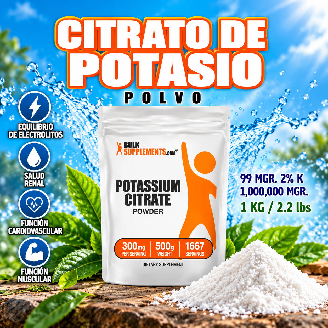 Citrato de Potasio en Polvo