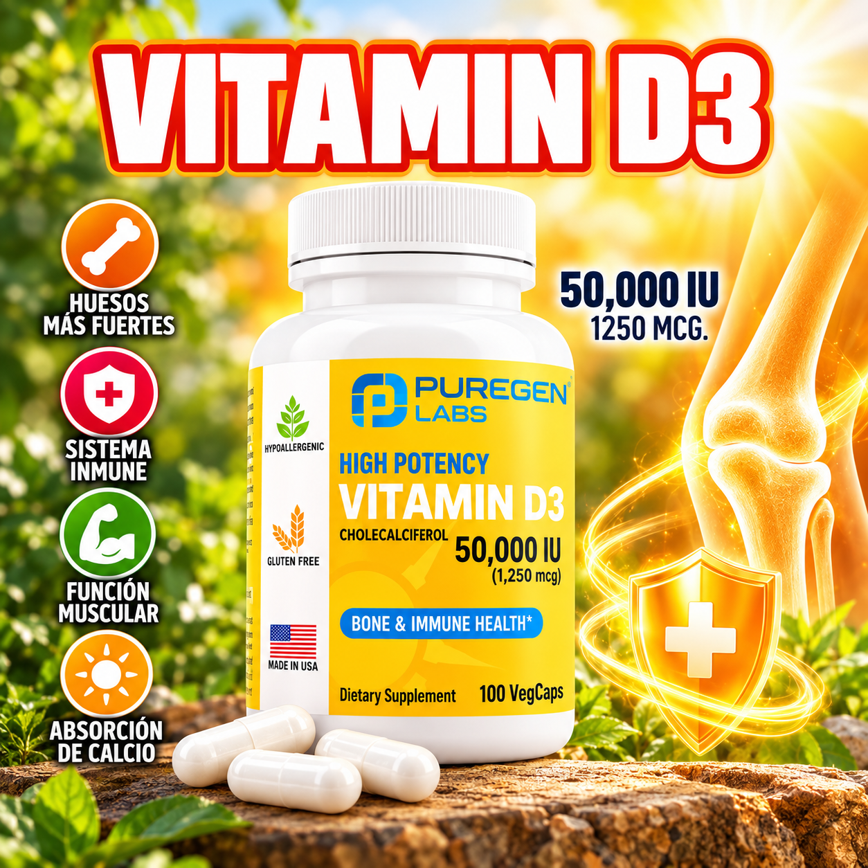 Vitamina D3 Cápsulas
